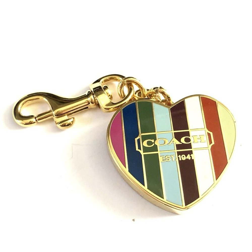 Coach Purse Charms ( New) With Open Heart Locket - Picture 12 of 12